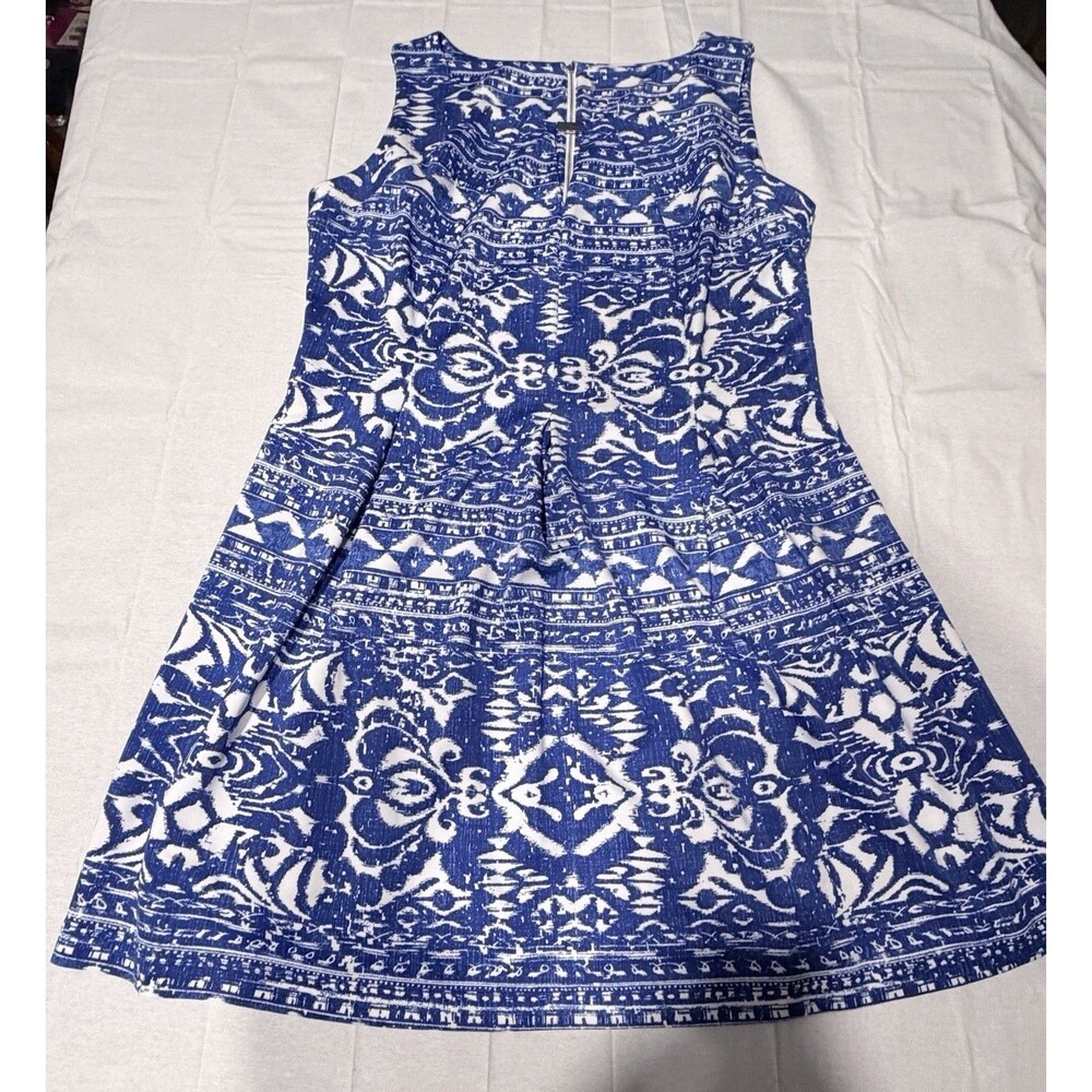 Blue White Sleeveless Dress Size XL